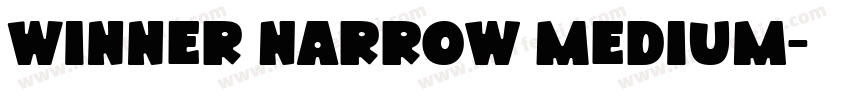 Winner Narrow Medium字体转换